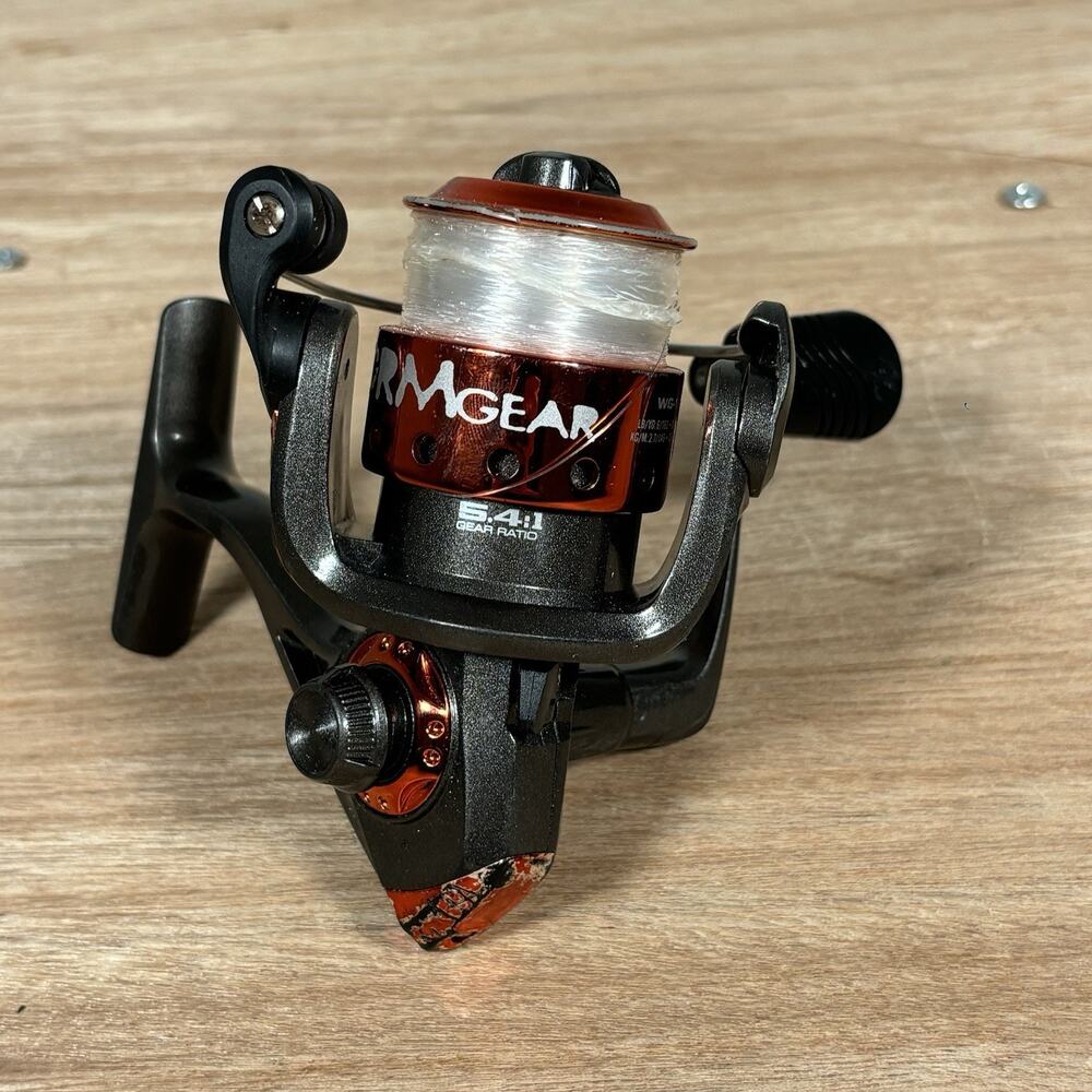 South Bend WG-120 Spinning Fishing Reel Ball Bearing 5.4:1 Gear Ratio Orange - Picture 3 of 7